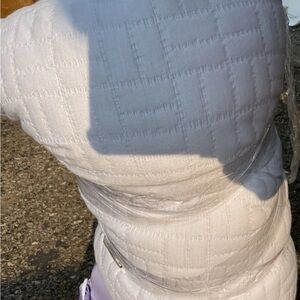 White Quilted Pillow